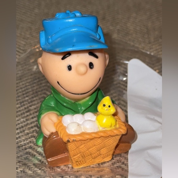 VTG CHARLIE BROWN 3" figure United Features Syndicate 1950 1965 1966 Peanuts SET - Picture 2 of 3